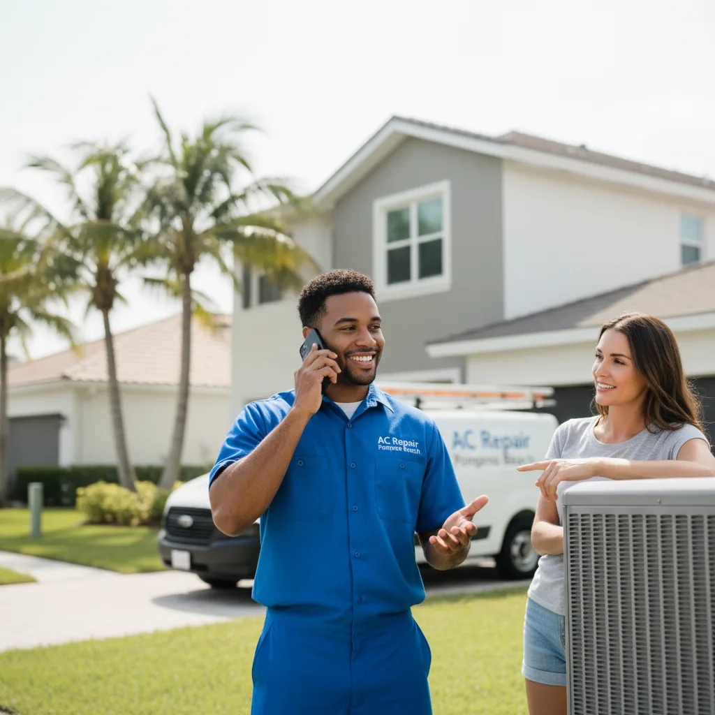 AC Repair Pompano Beach customer support in Riviera Beach